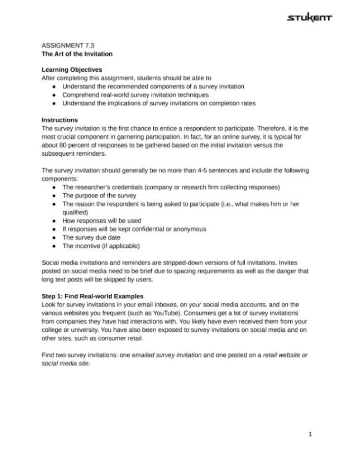 Effective Invitations for Survey Participation