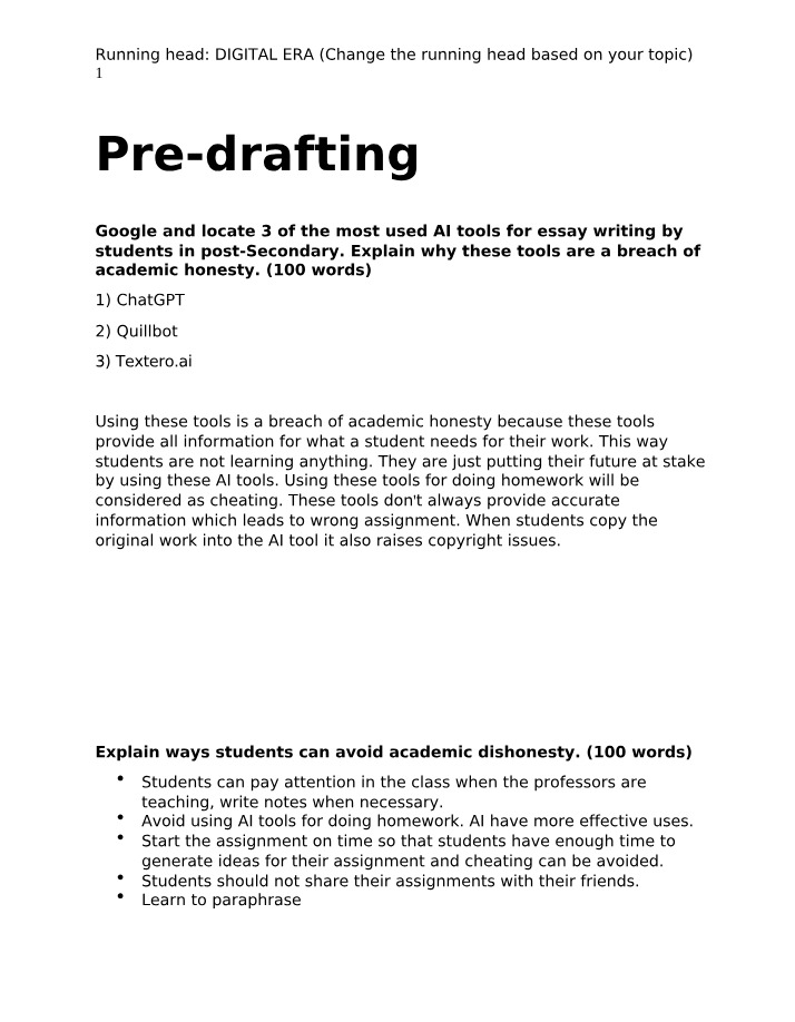 Avoiding Academic Honesty Breaches - AI Tools for Essay Writing