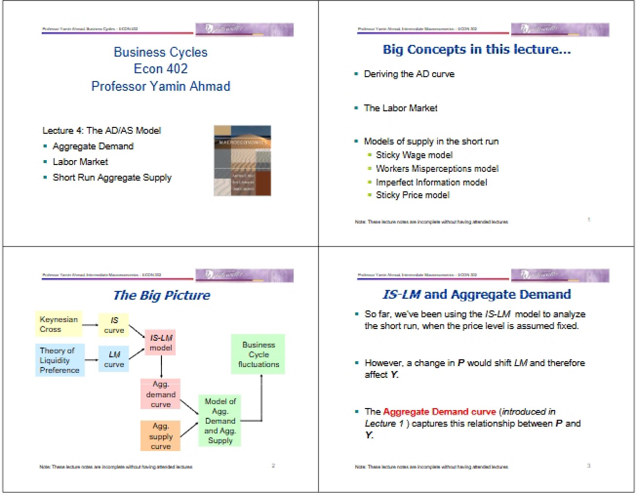 Cycles in Business