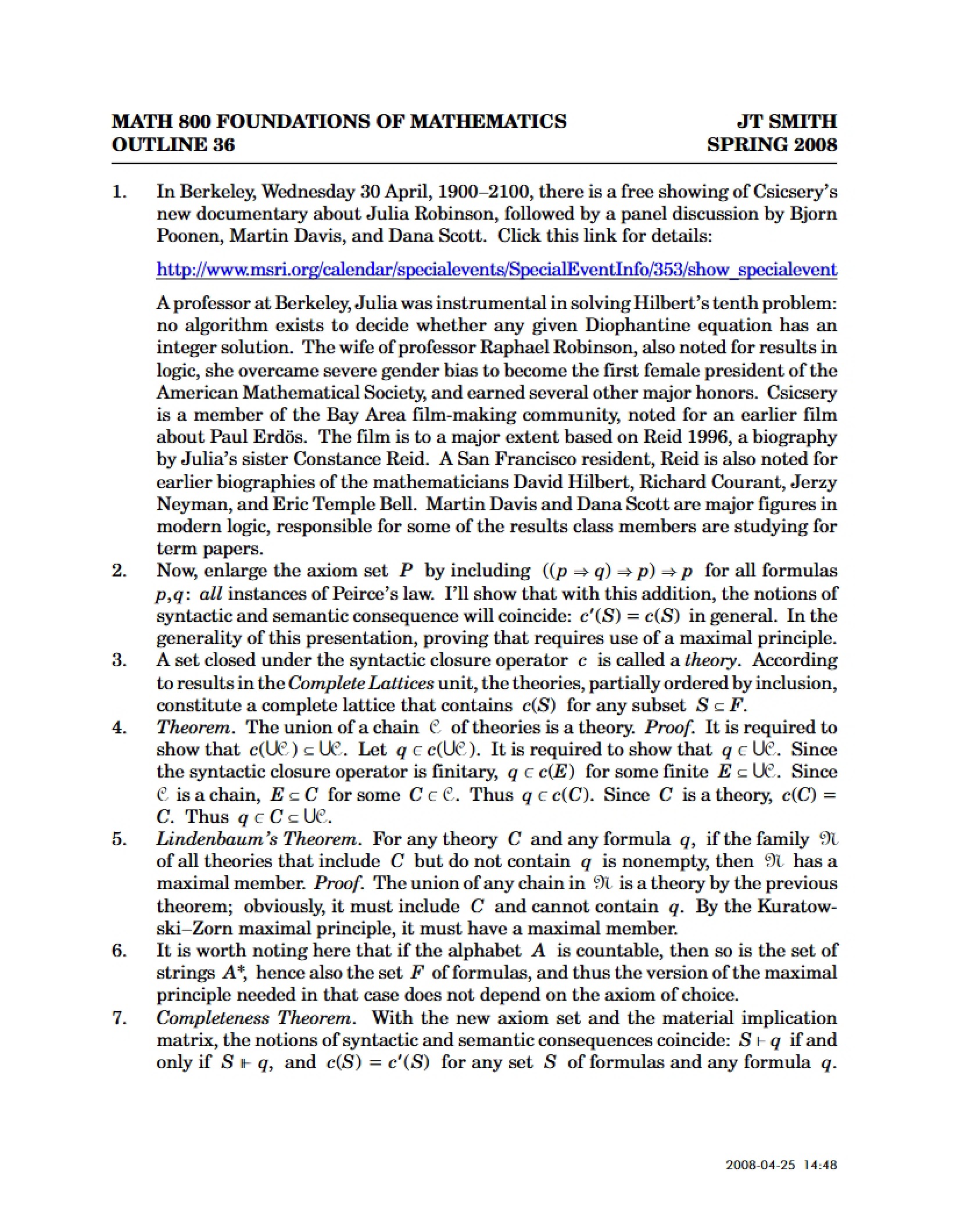 Foundations Outline 36