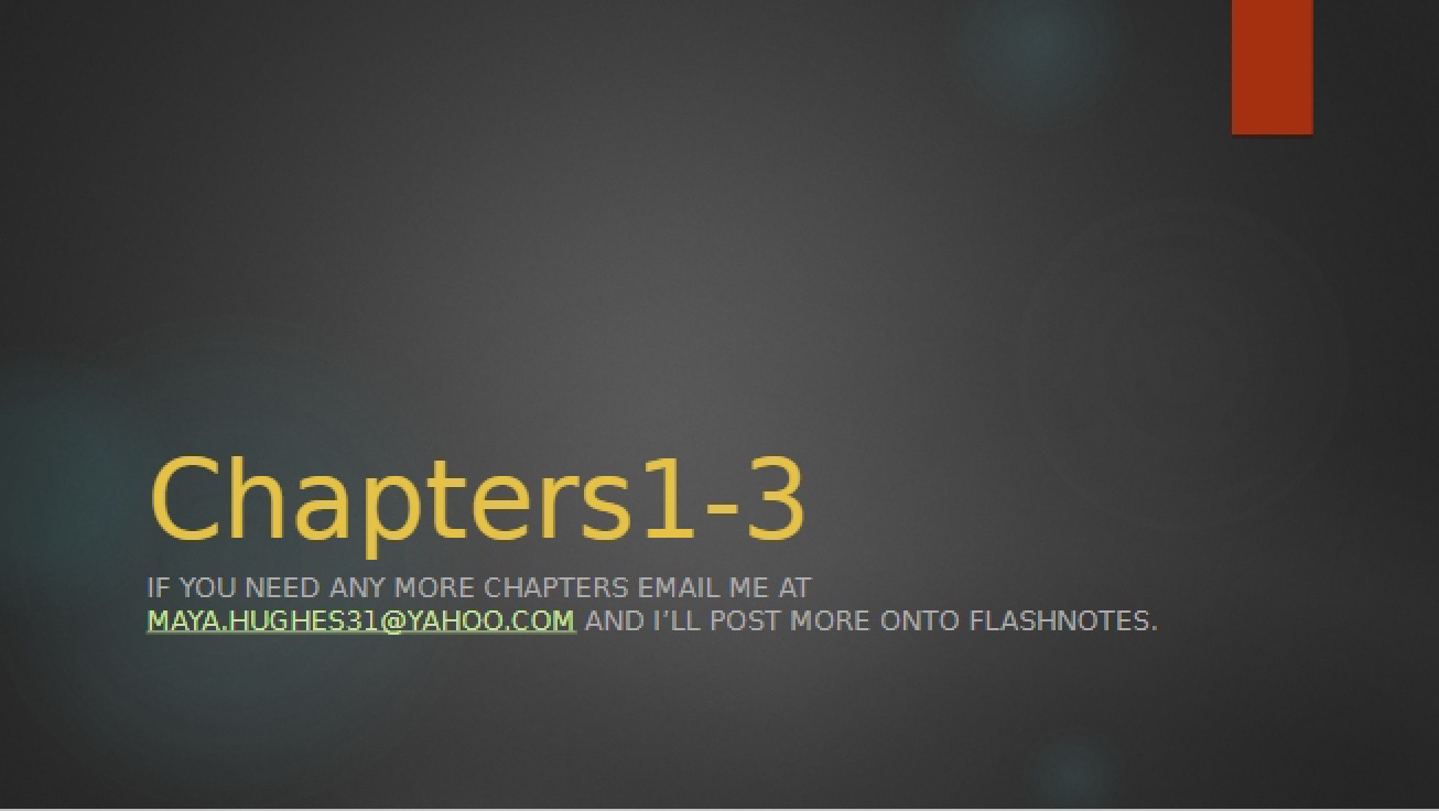 Study of the First Three Chapters of General Chemistry
