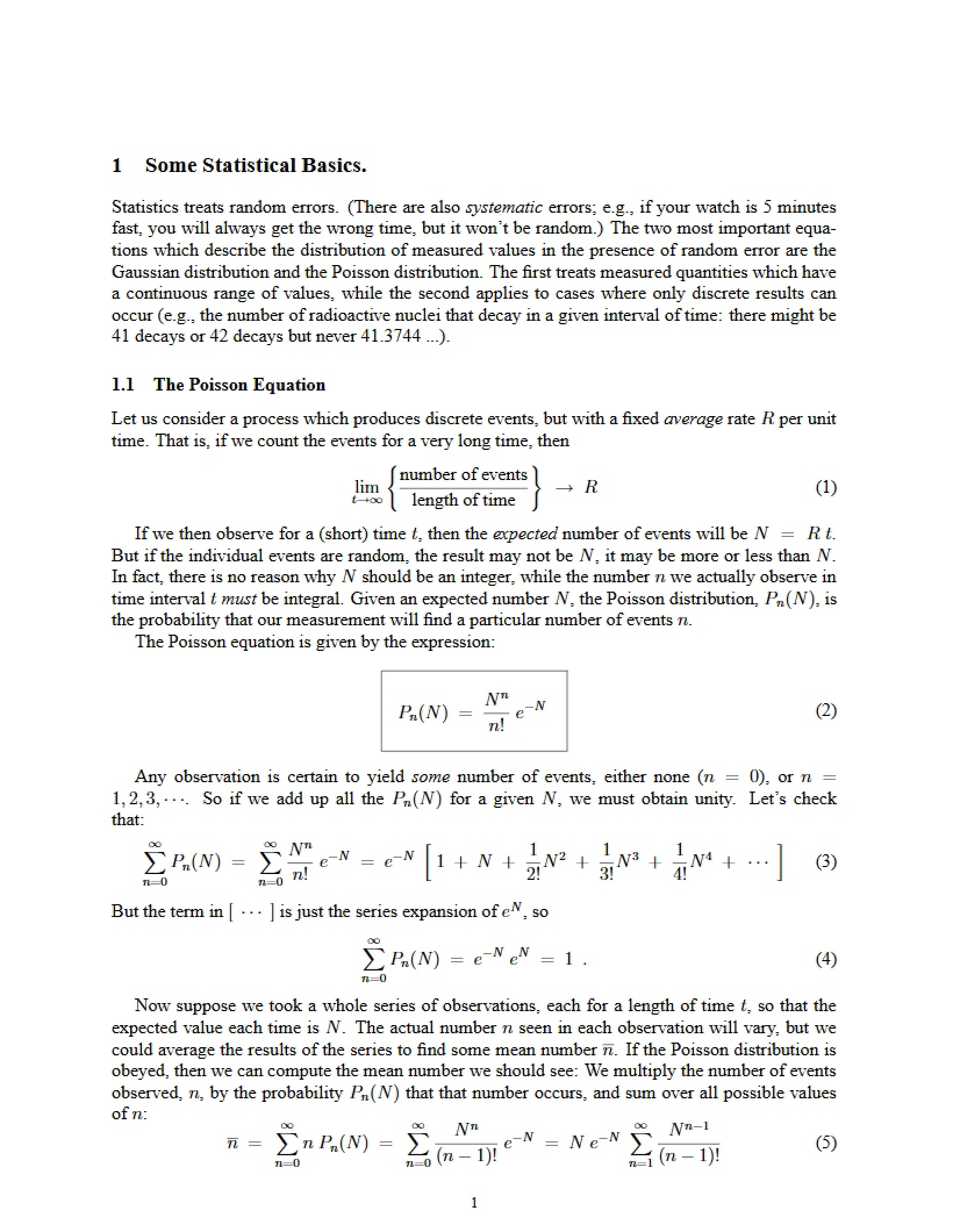 Basics of Statistics
