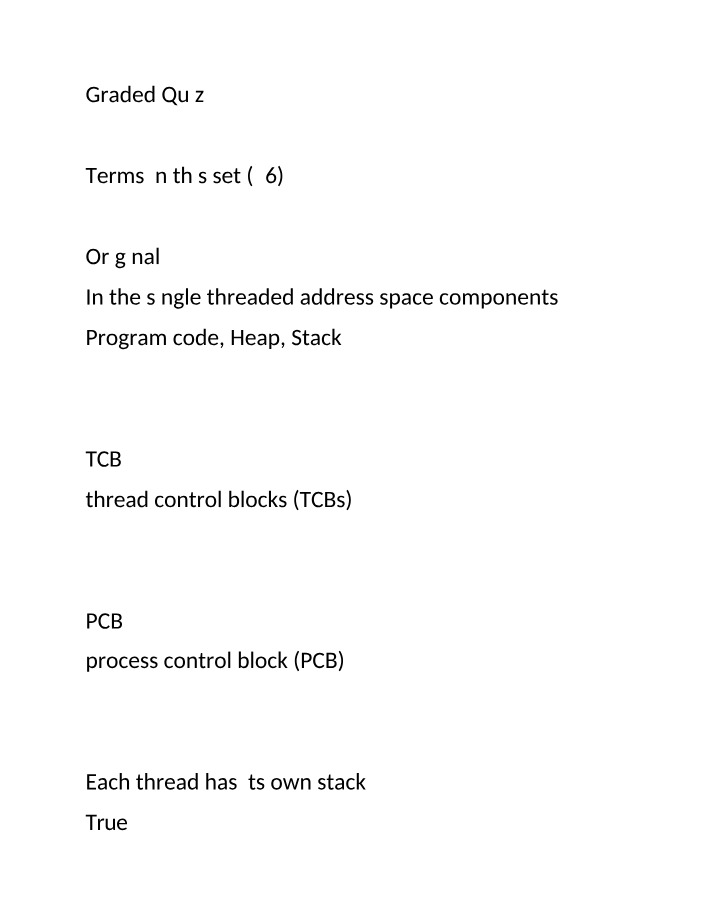 Multithreading and Concurrency - Key Terms