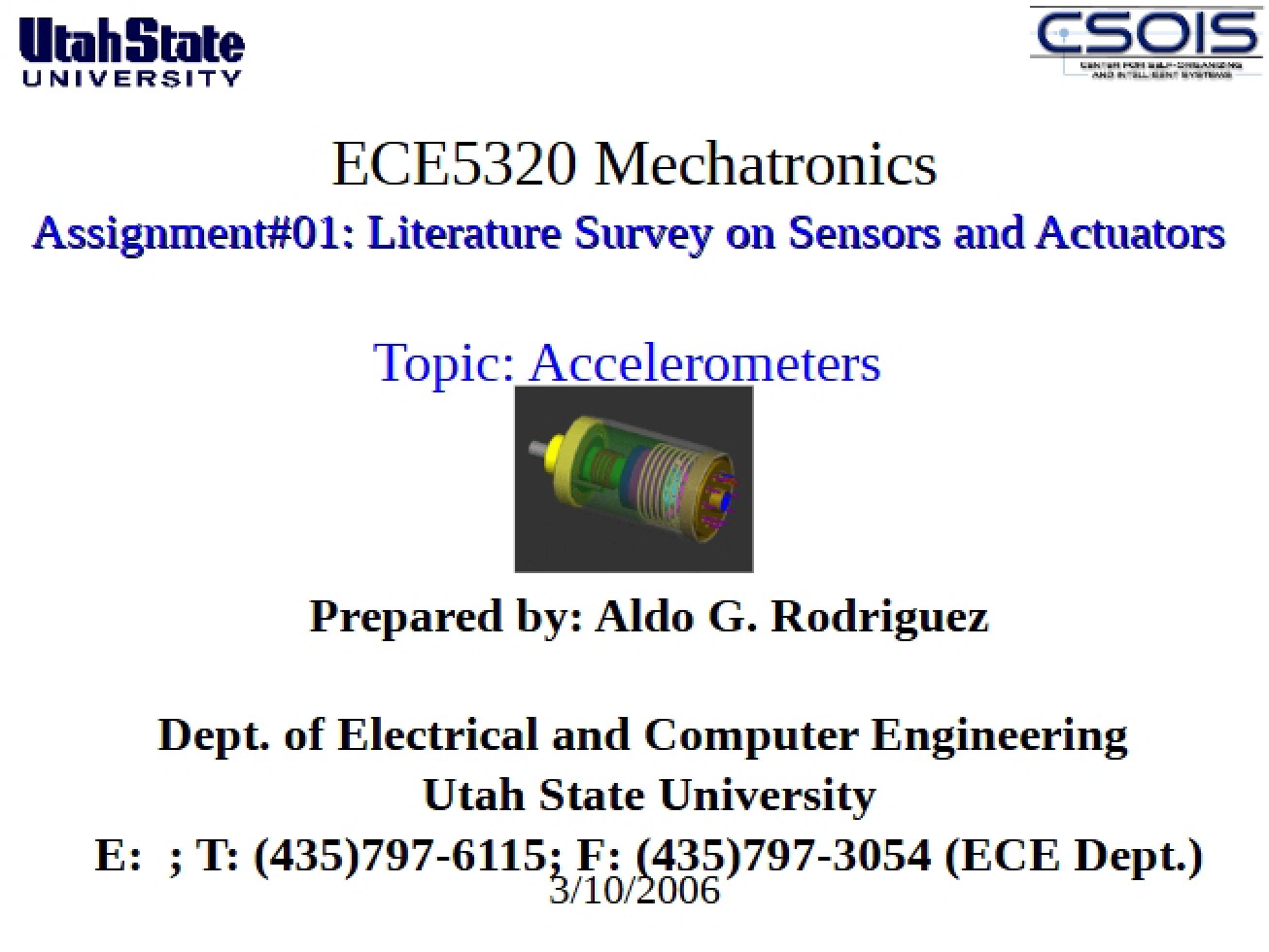 Accelerometer Sensors