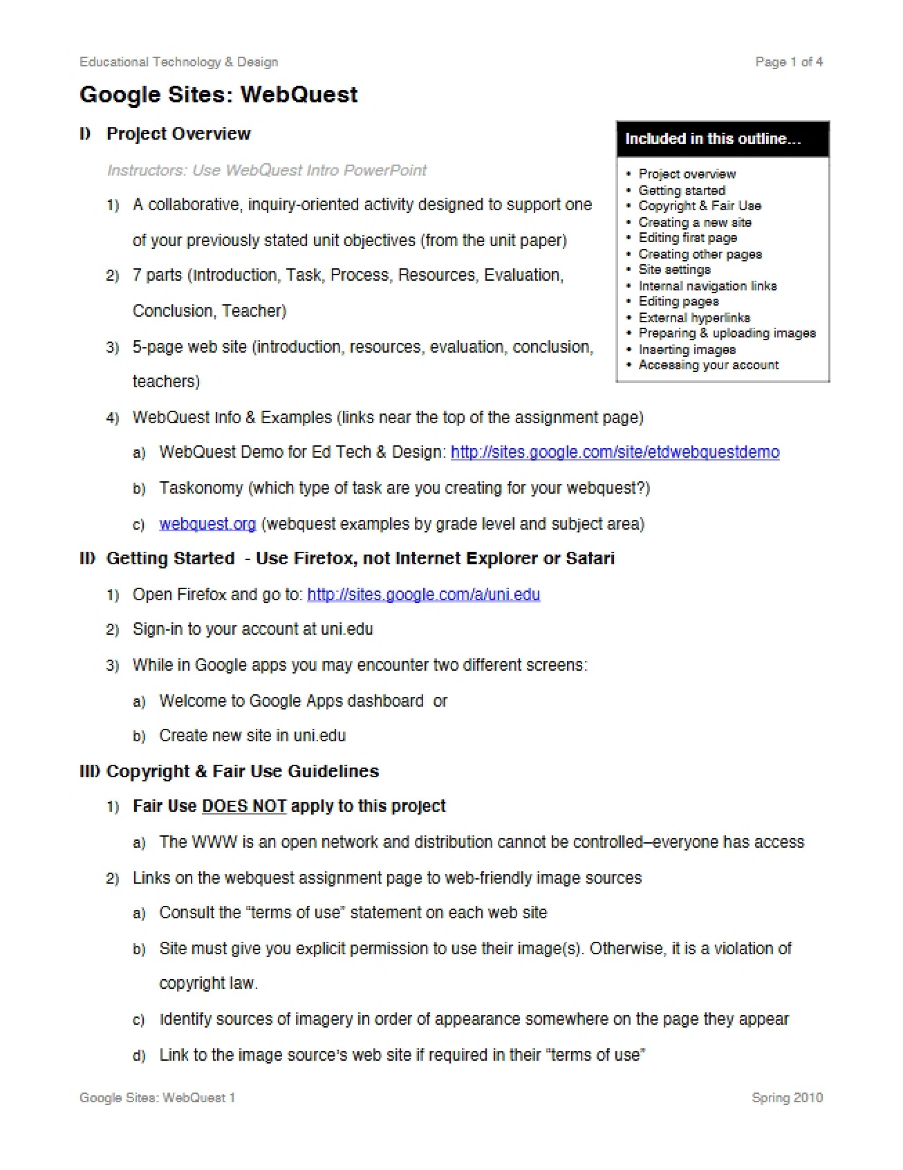 Quest on the Web