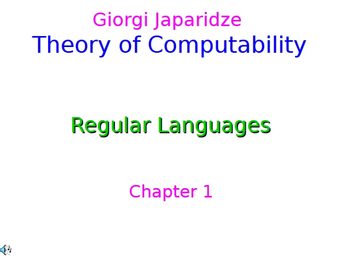 Computability Concepts