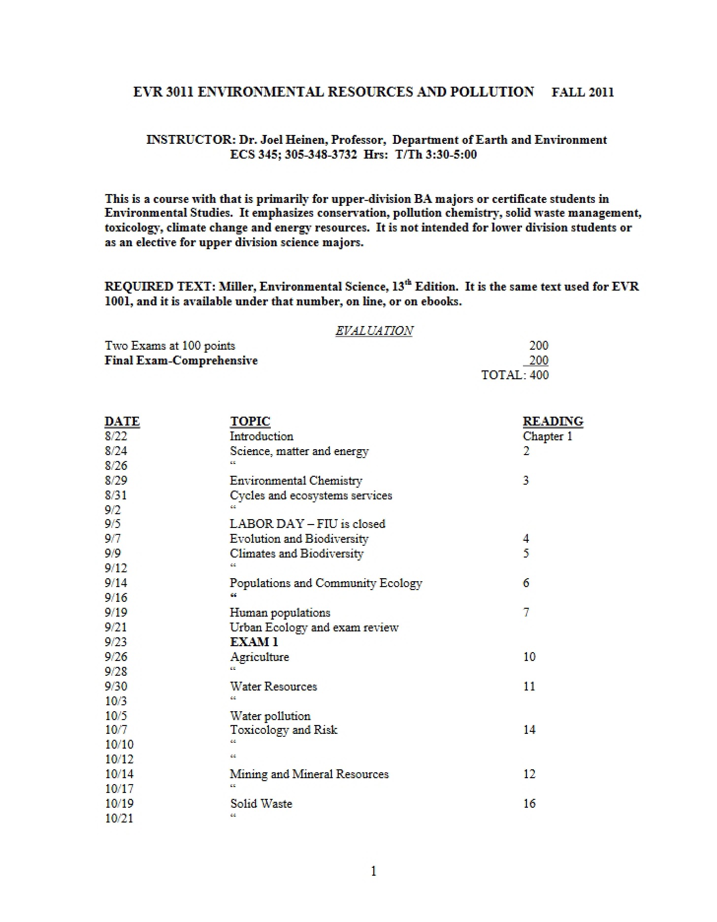 Syllabus Document