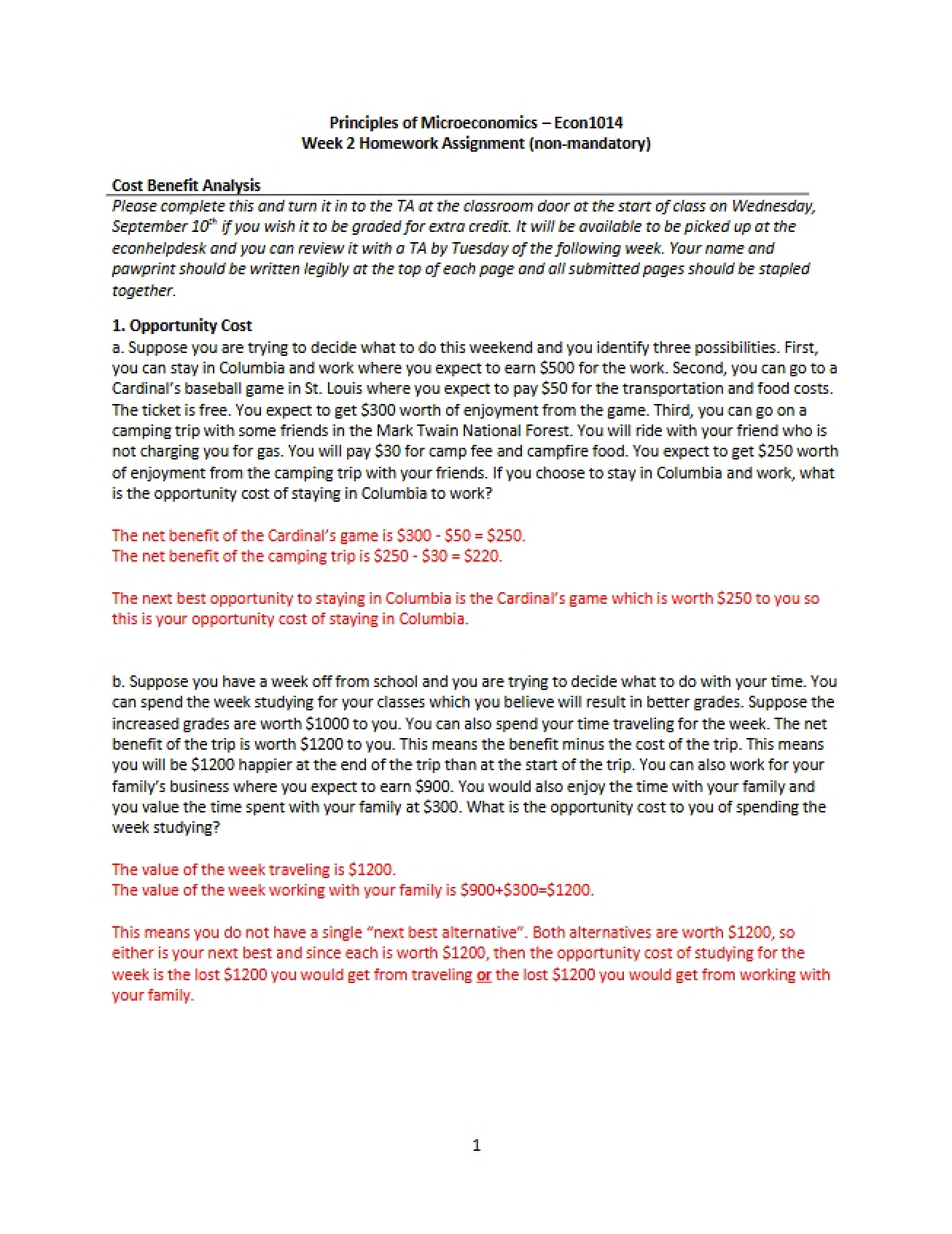 Solutions to Worksheet 2