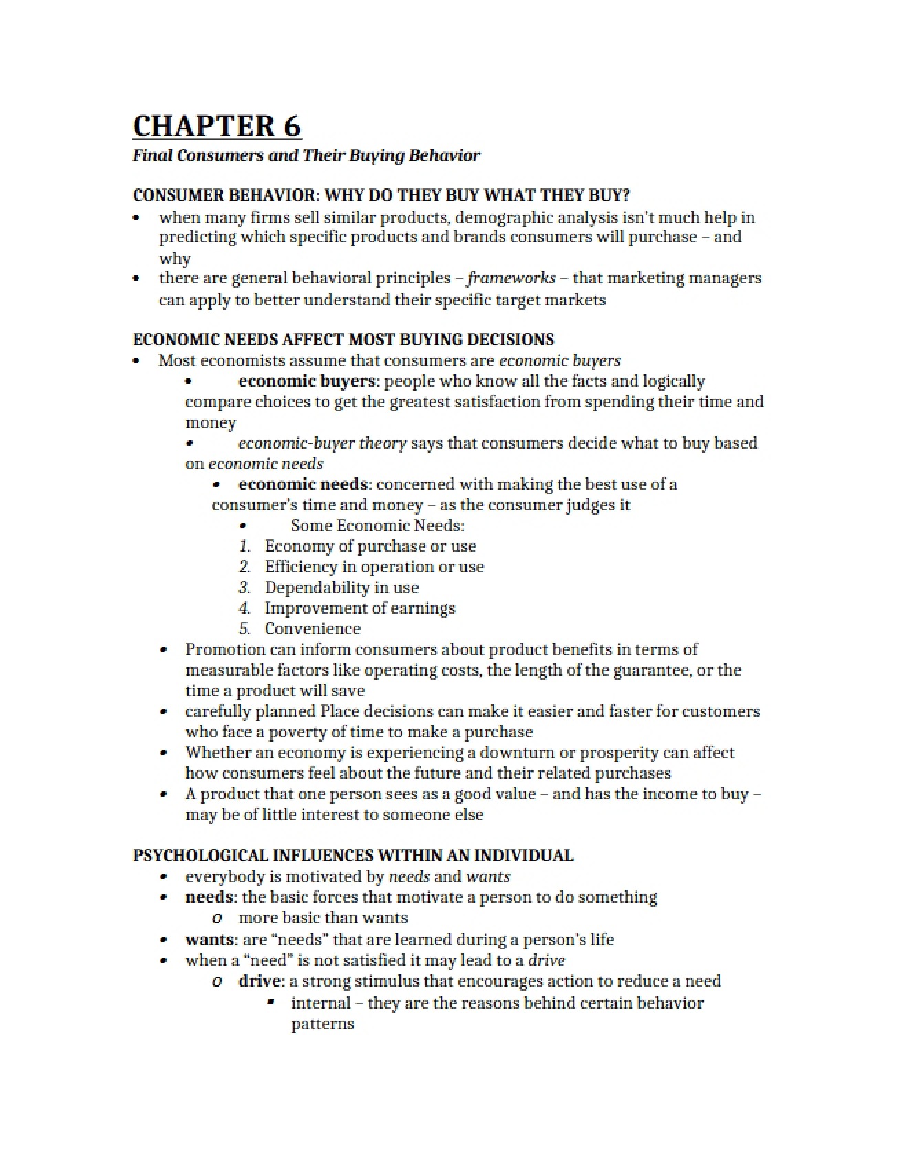 Marketing Principles Chapter 6