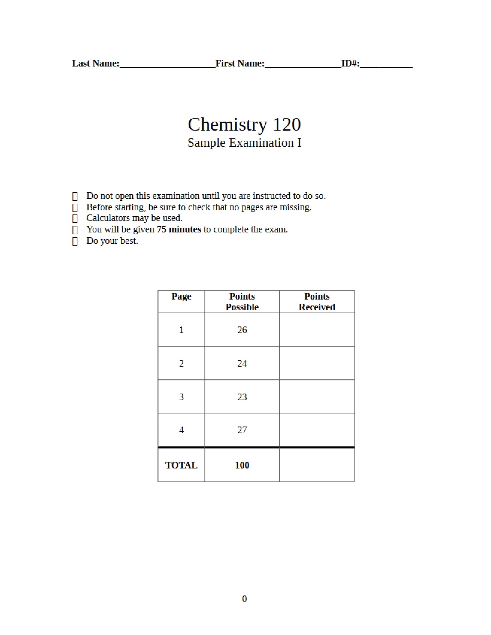 Practice Exam