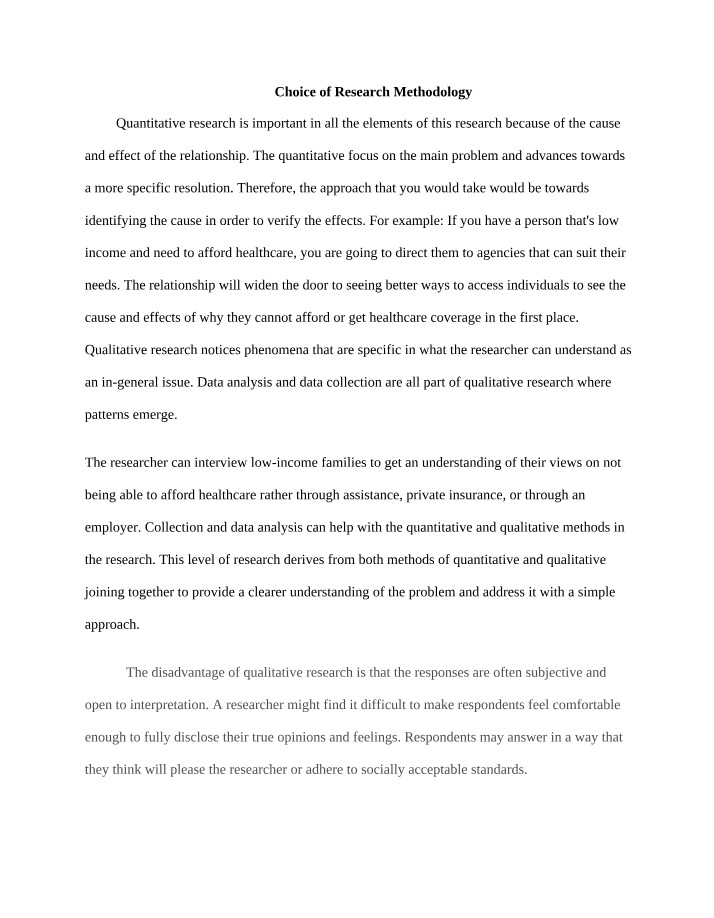 Week 6 - Quantitative and Qualitative Methodology