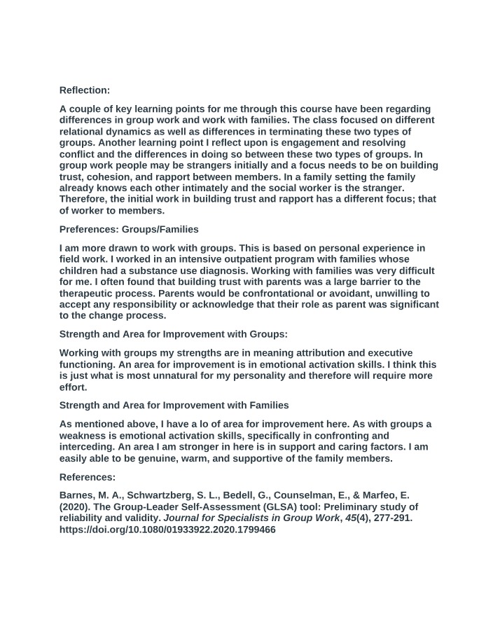 SOCW6121 Course Chapter 8