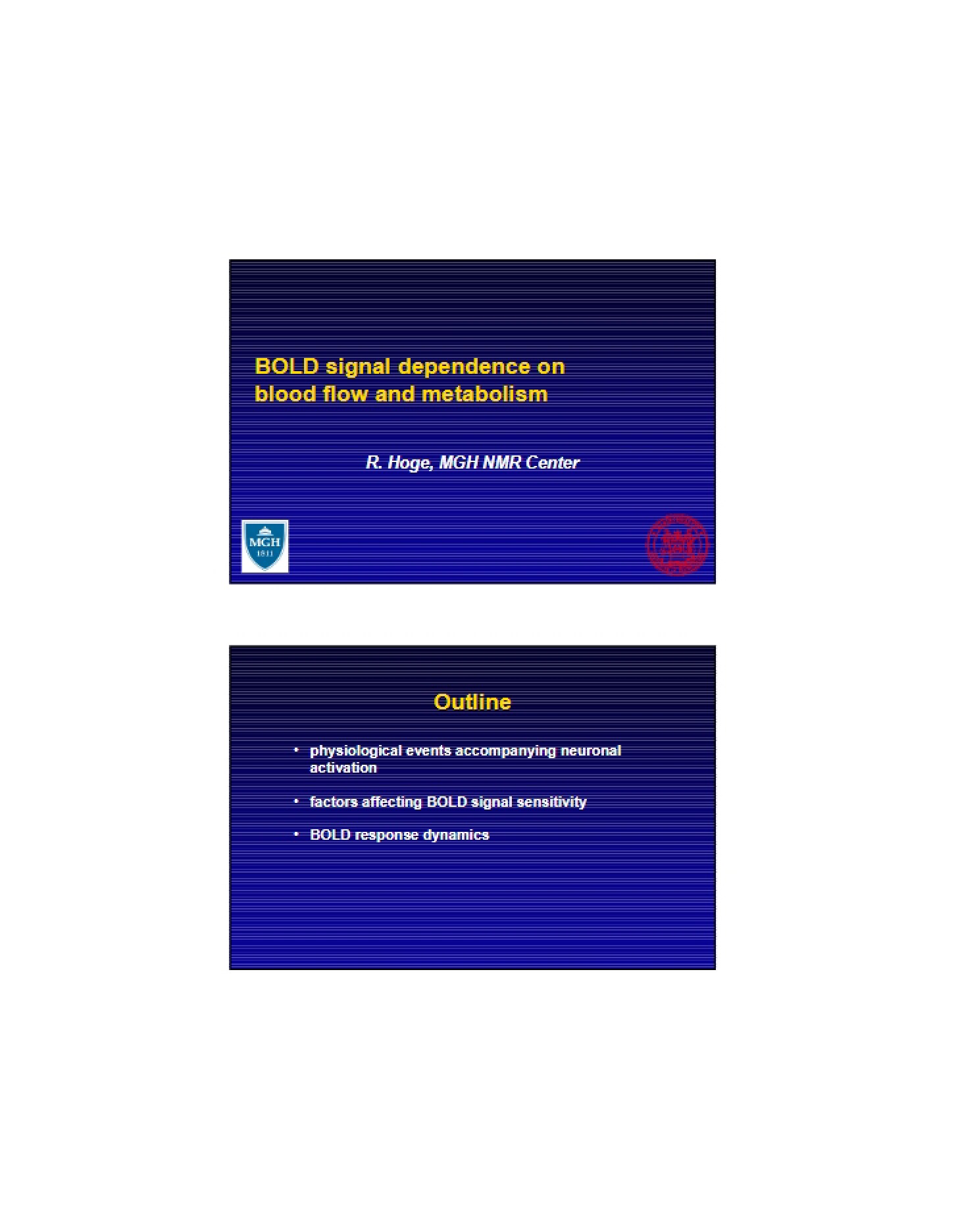 BOLD Signal Metabolism and Blood Flow Dependency