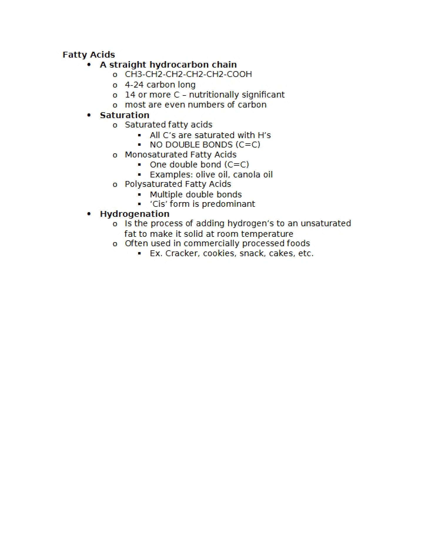 Overview of Lipid Components