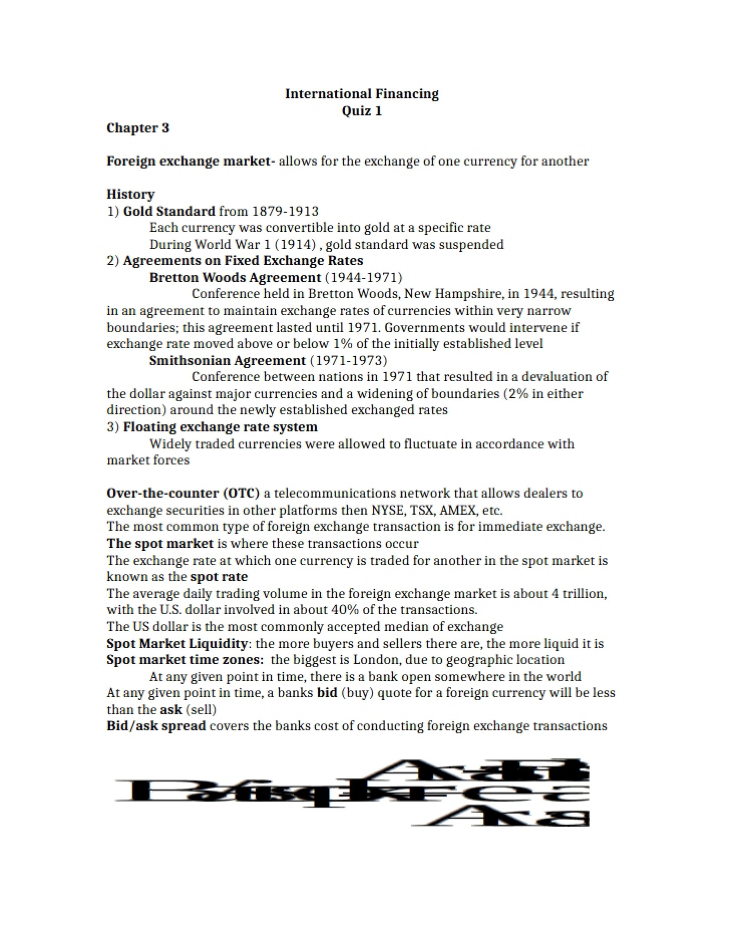 Test 1 Study Guide