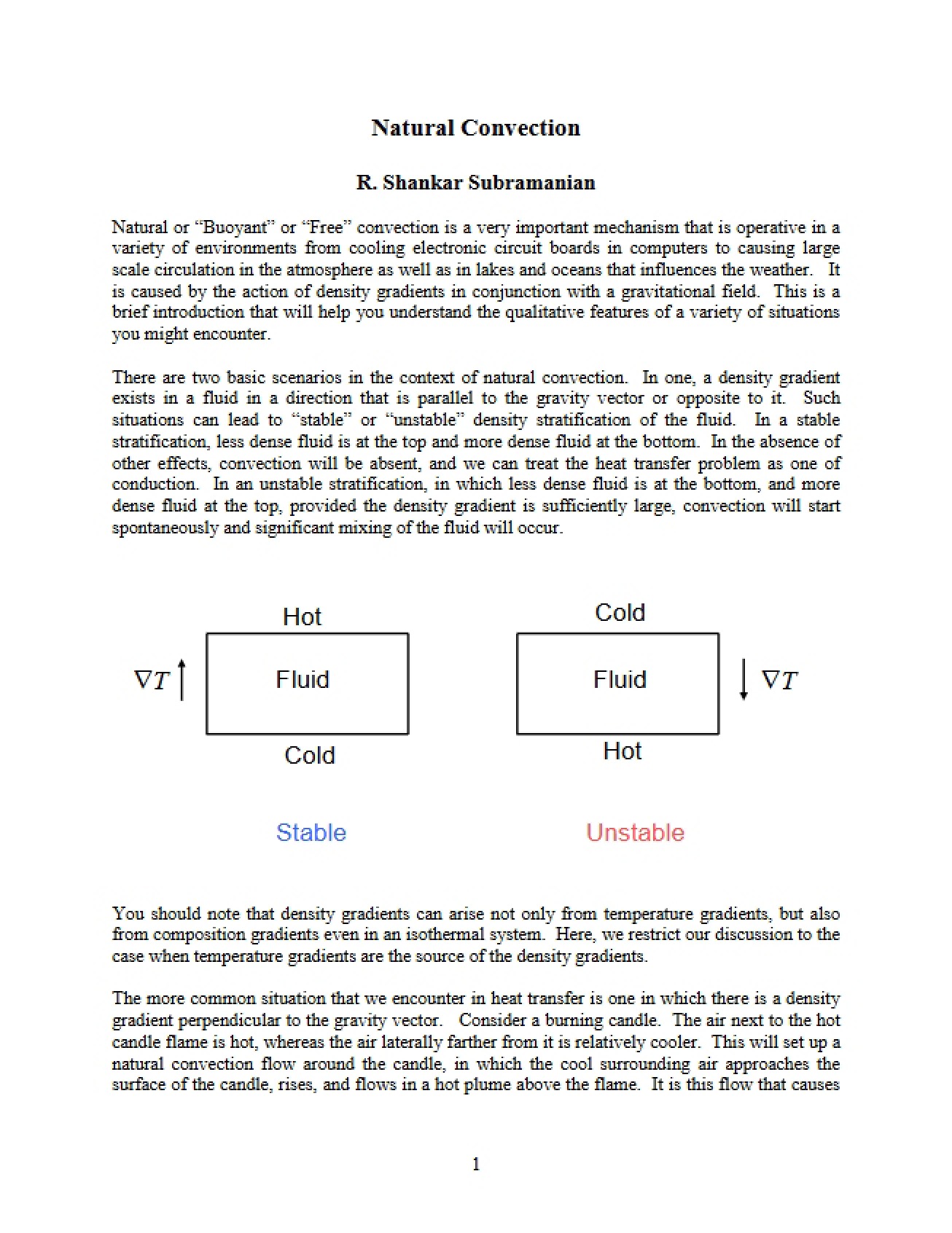 Convection (Natural)