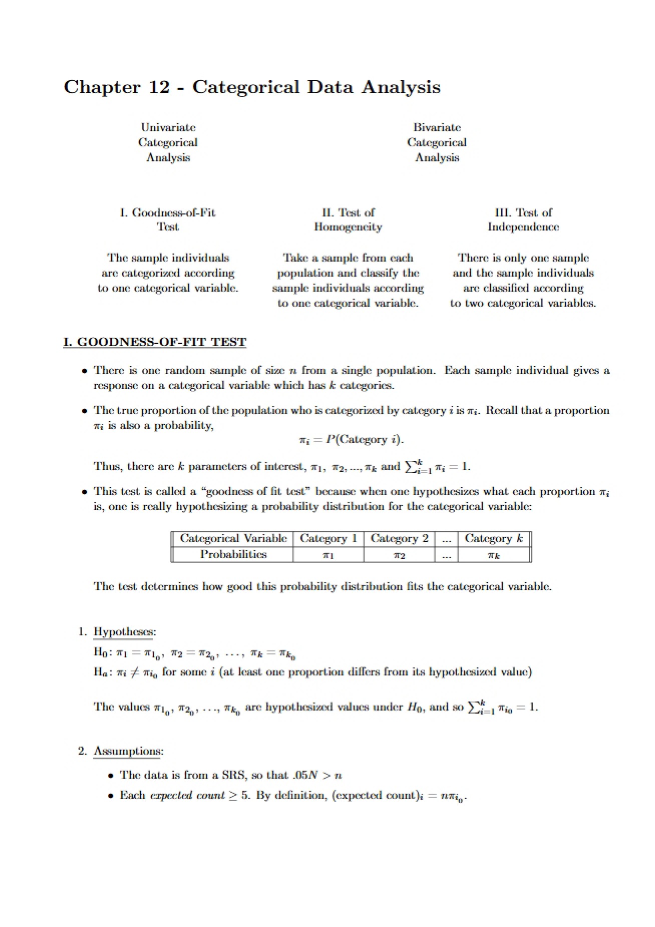 Categorical Data Analysis Chapter 12