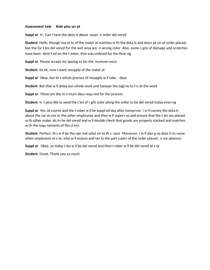 Anatomy and Physiology I Assessment 3