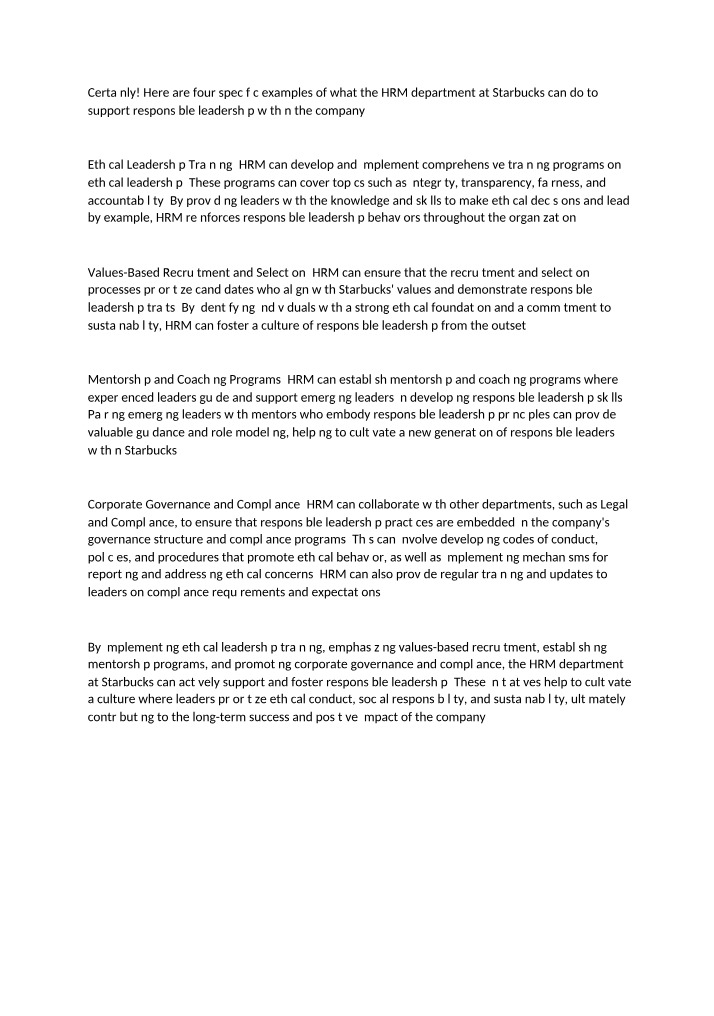 HRM8340 - Corporate Social Responsibility
