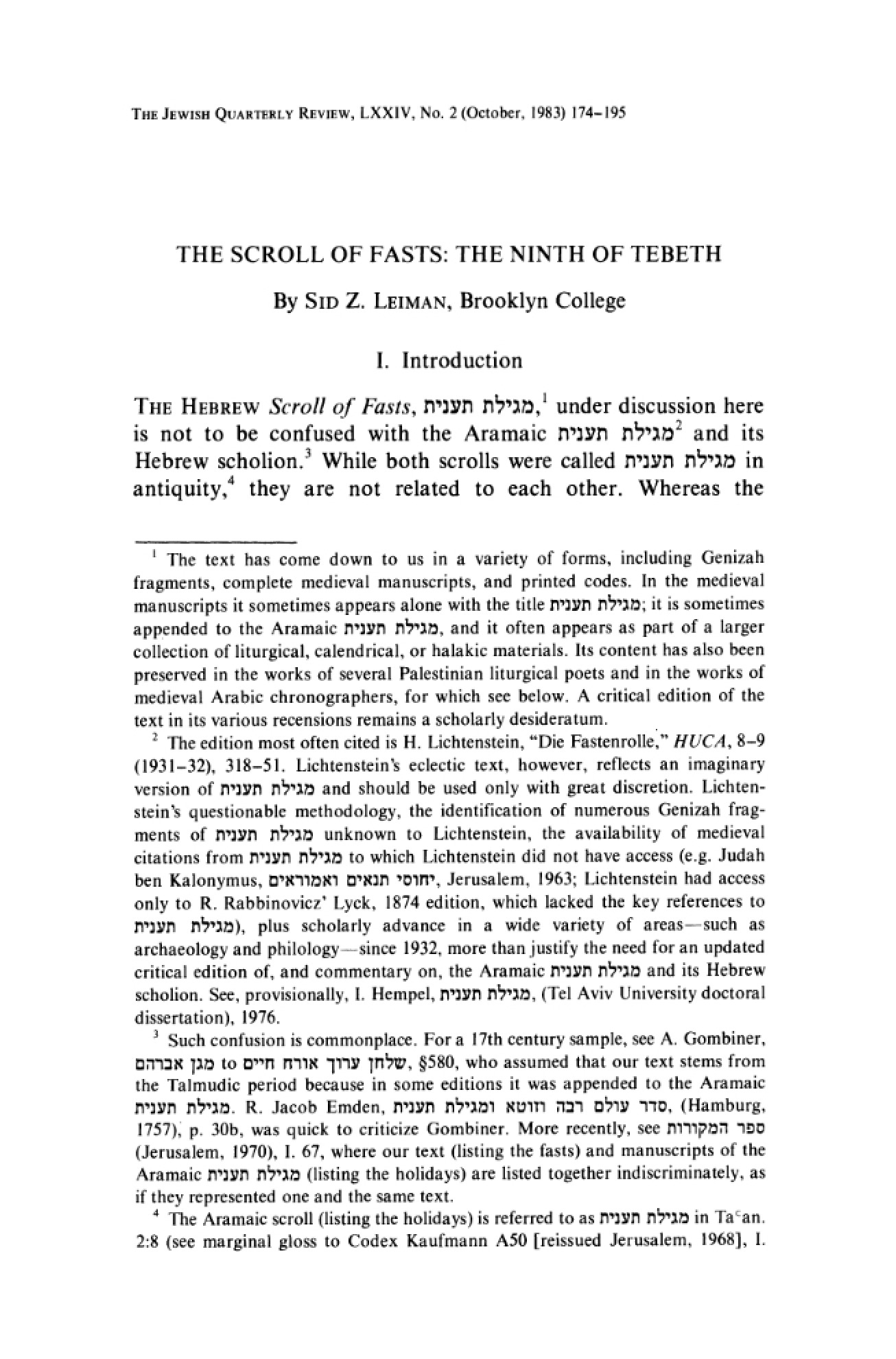 Ninth of Tebeth (Scroll of Fasts)