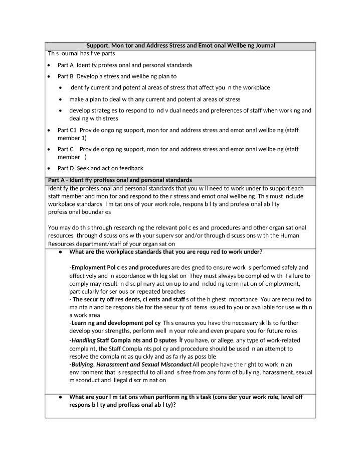 Strategies to Address and Support Workplace Stress