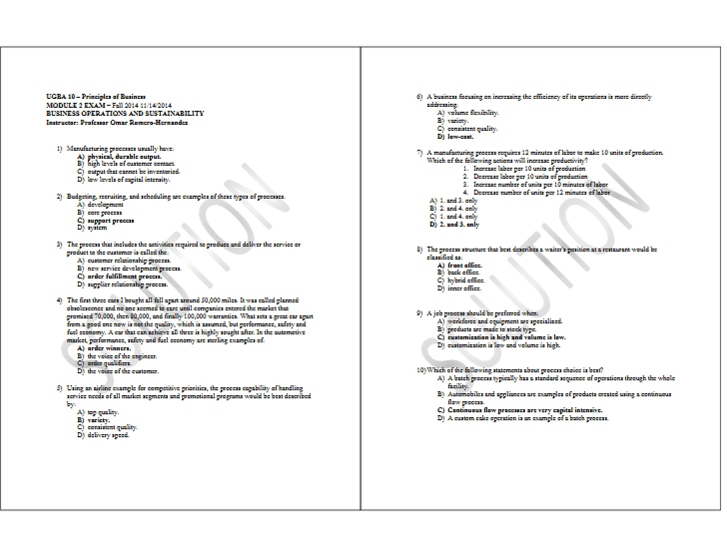 Exam for Module 2