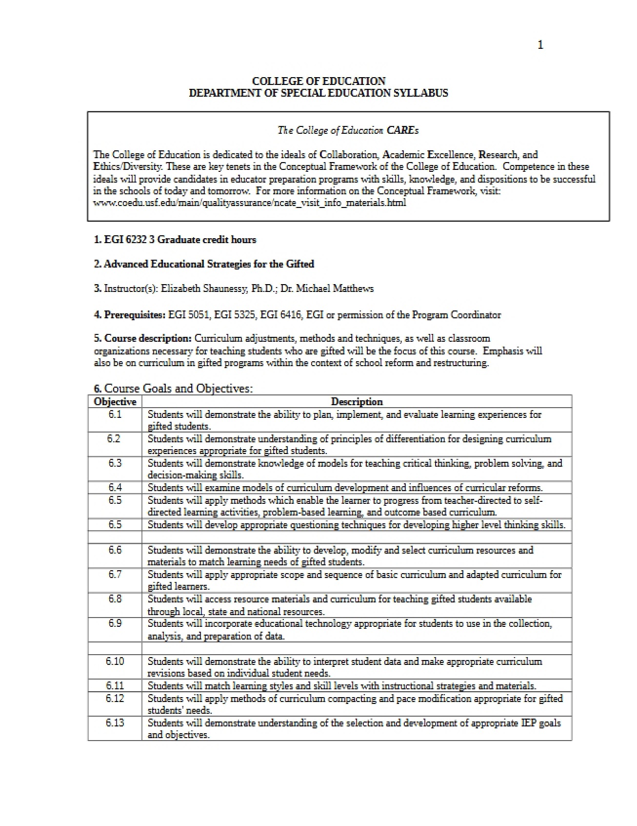 Course Material for EGI6232