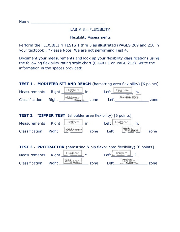 Lab 3 - Flexibility Assessments