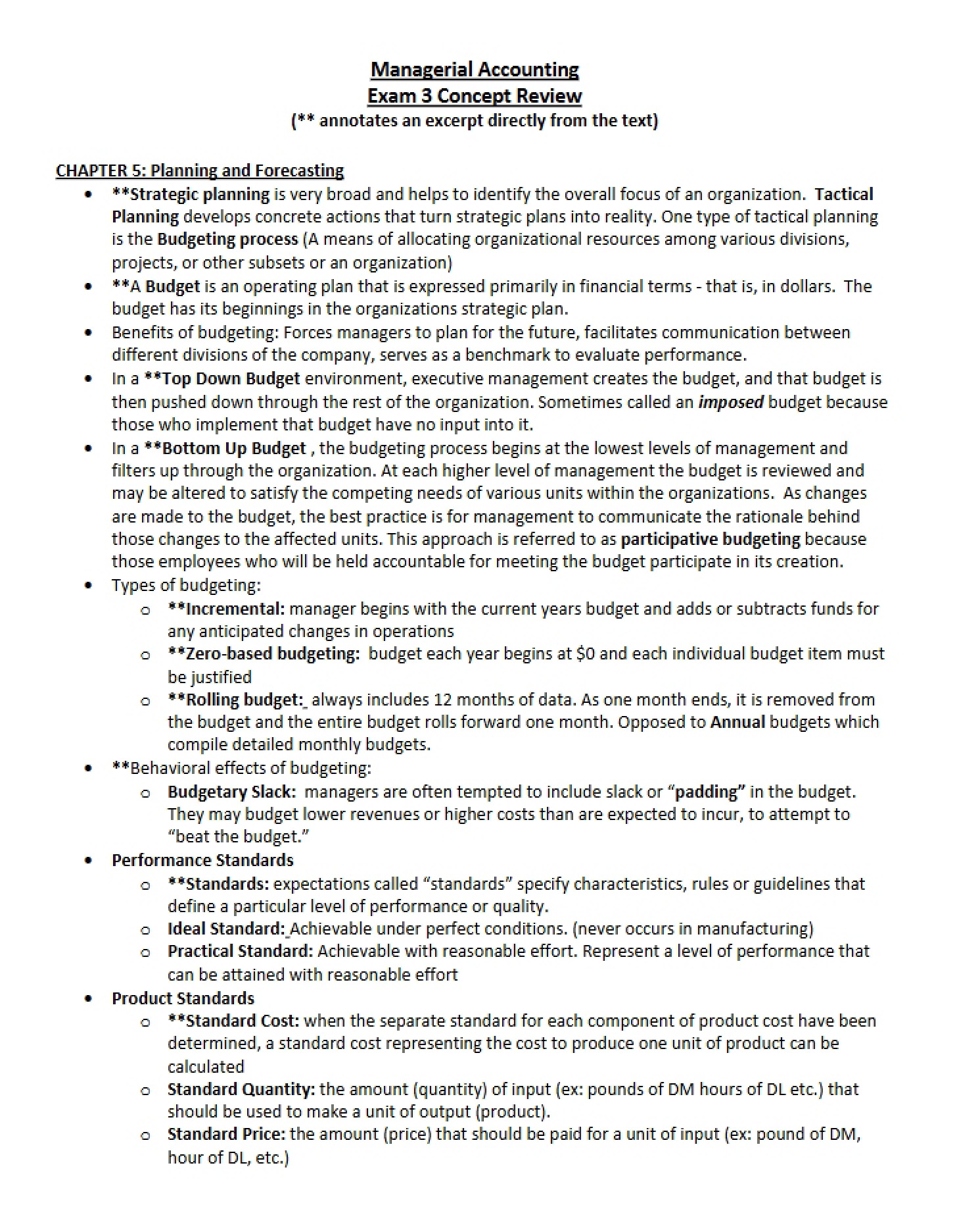 Exam 3 Concept Overview