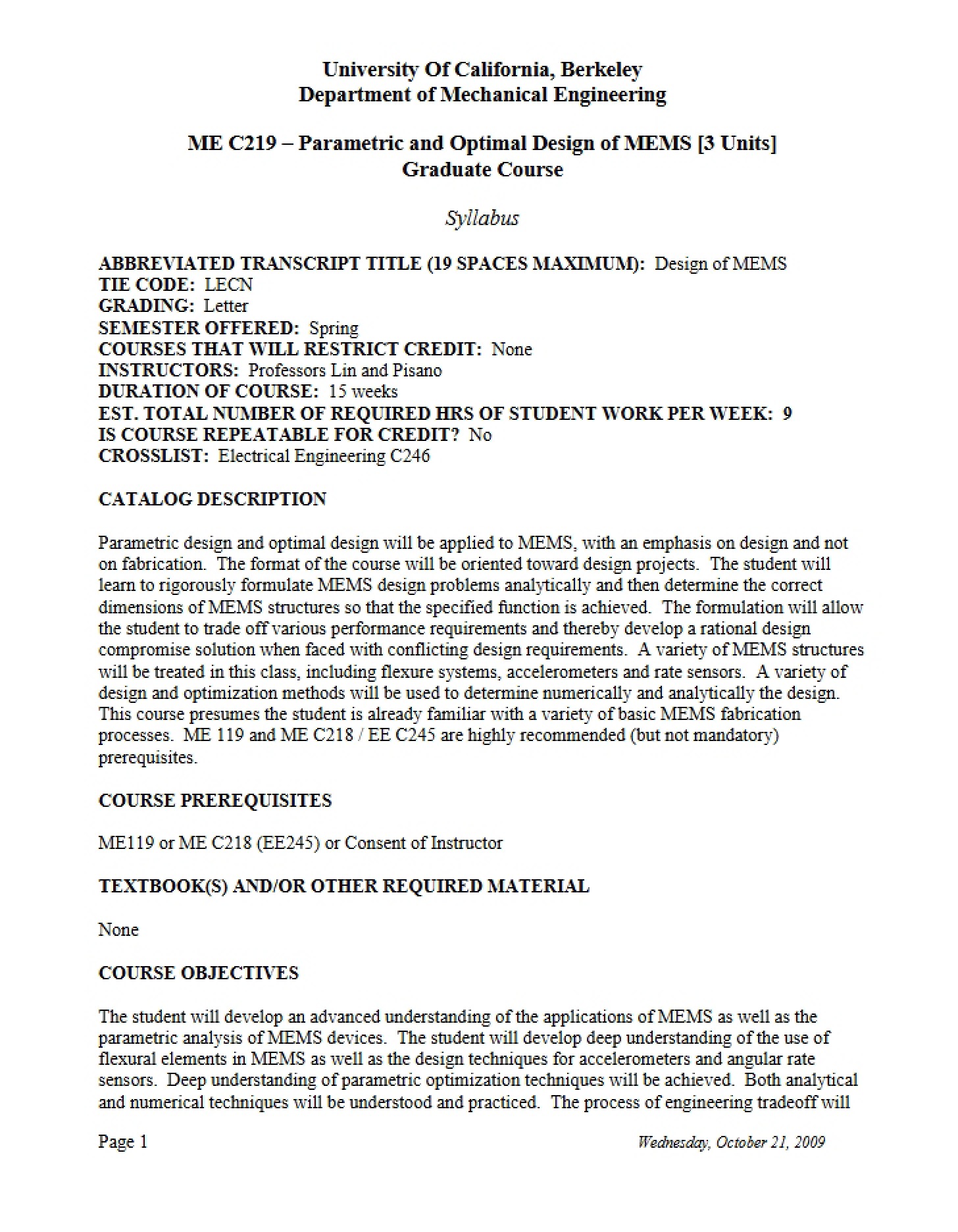 Syllabus Document