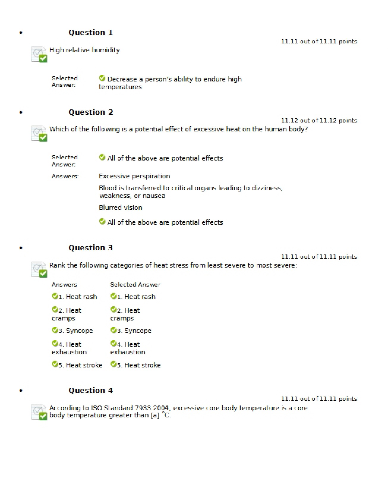 Twentieth Homework for Occupational Safety Management