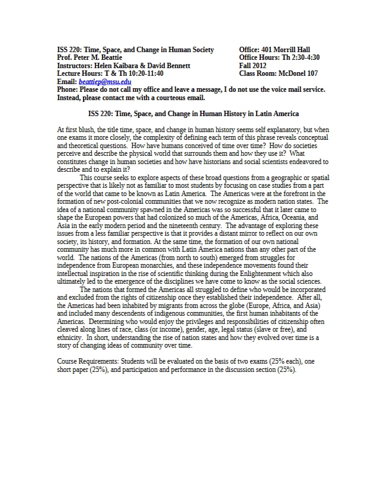Syllabus (ISS 220)