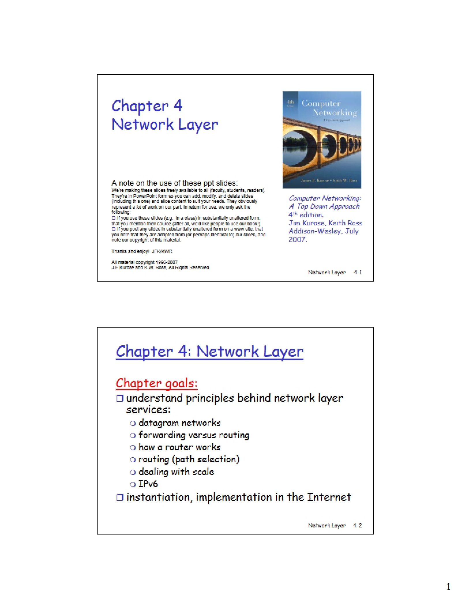 Layer of Networks