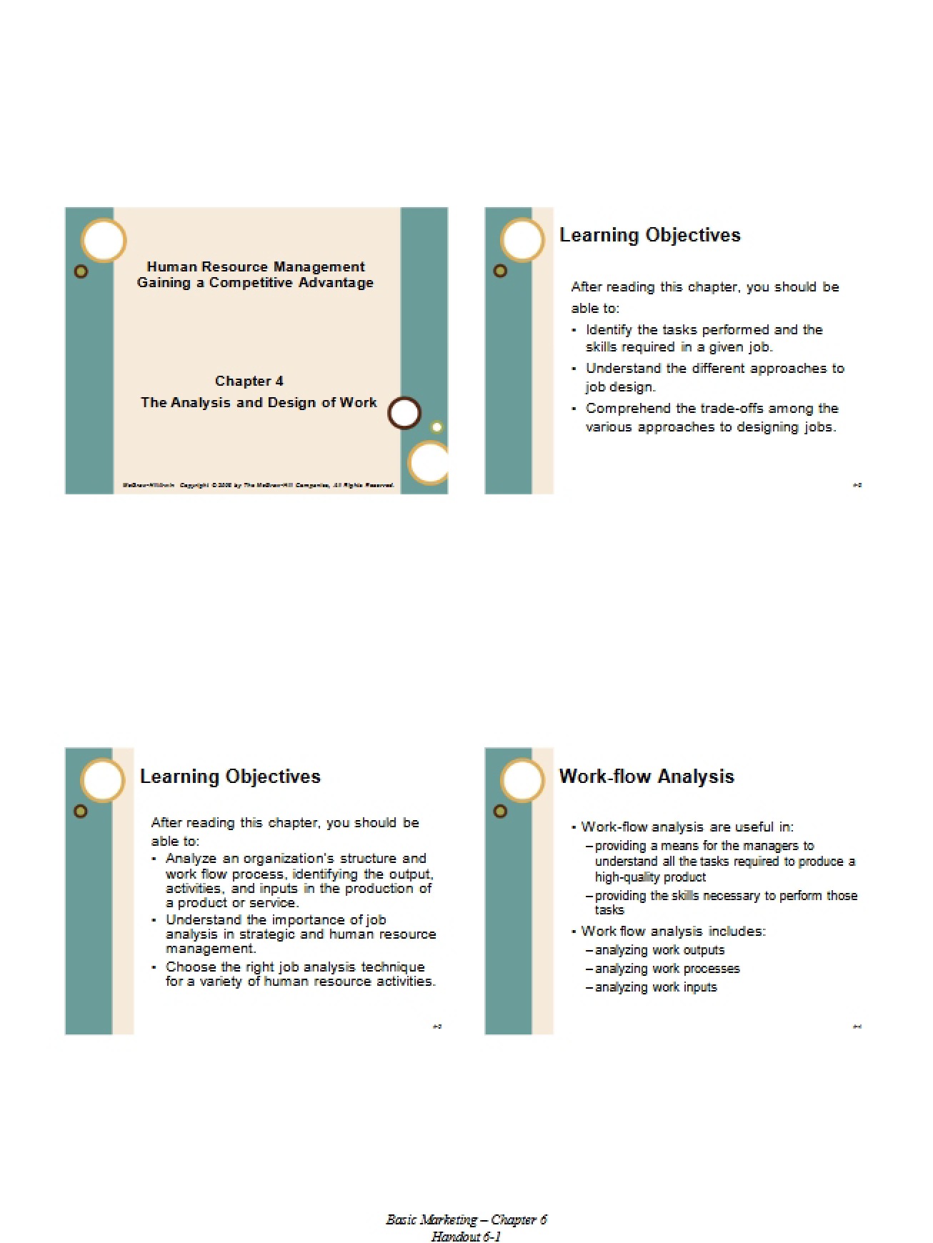 Work Design and Analysis