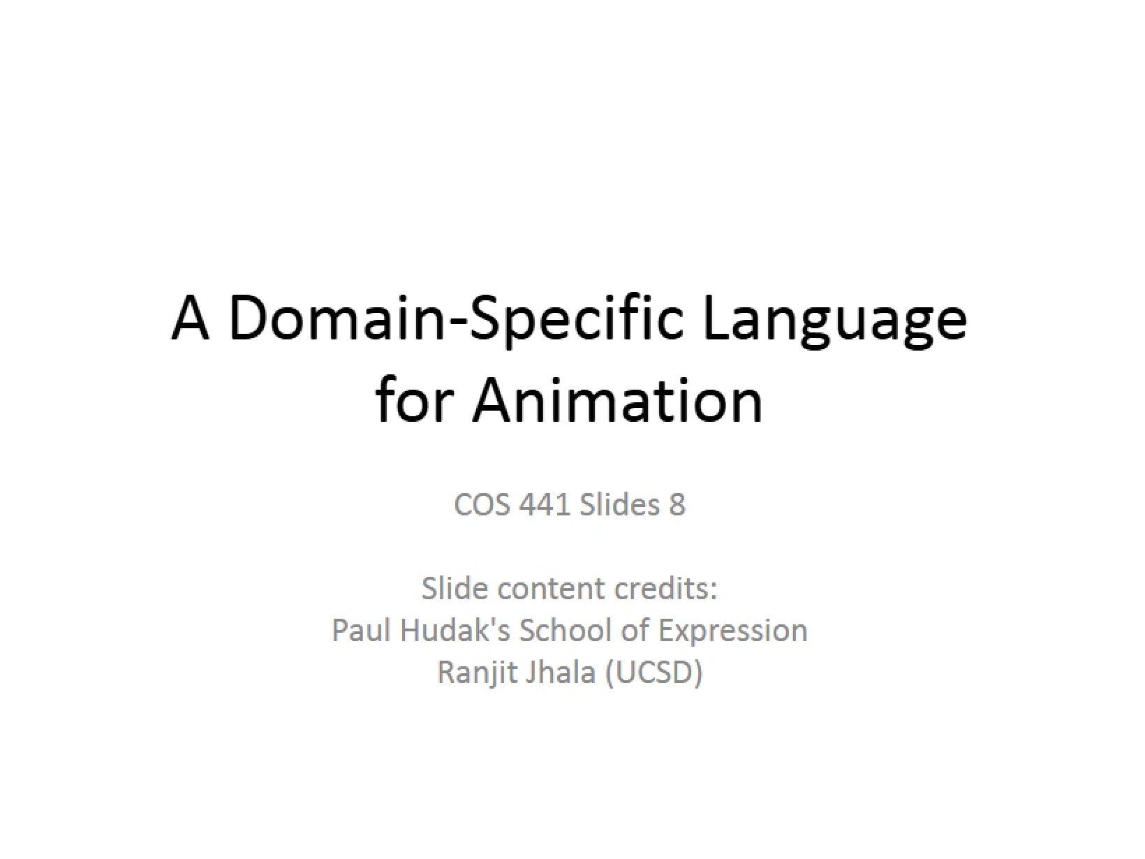 Animation DSL