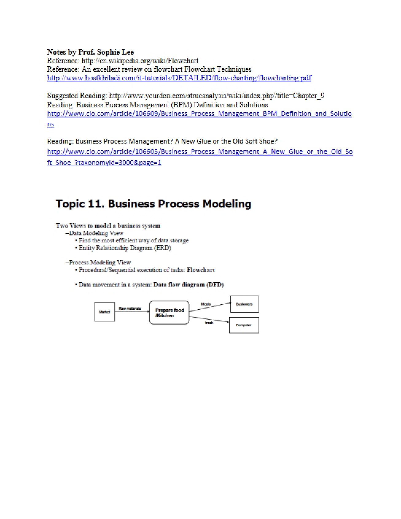 Modeling Business Processes Topic Ten