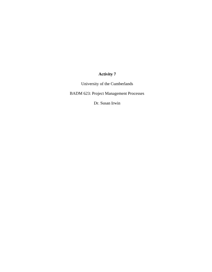 Activity 7 Worksheet