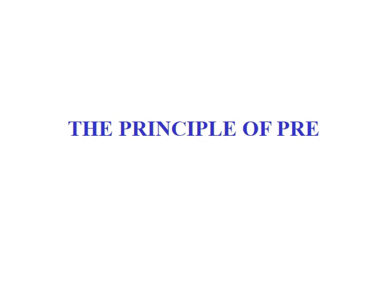 Proportional Reduction in Error Principles