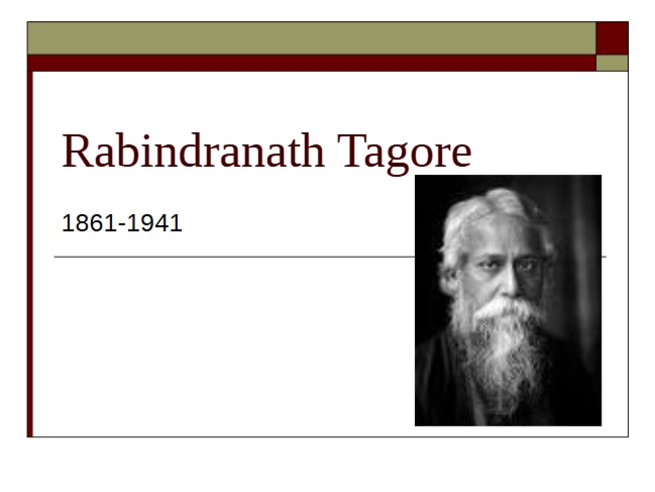 Contributions of Rabindranath Tagore