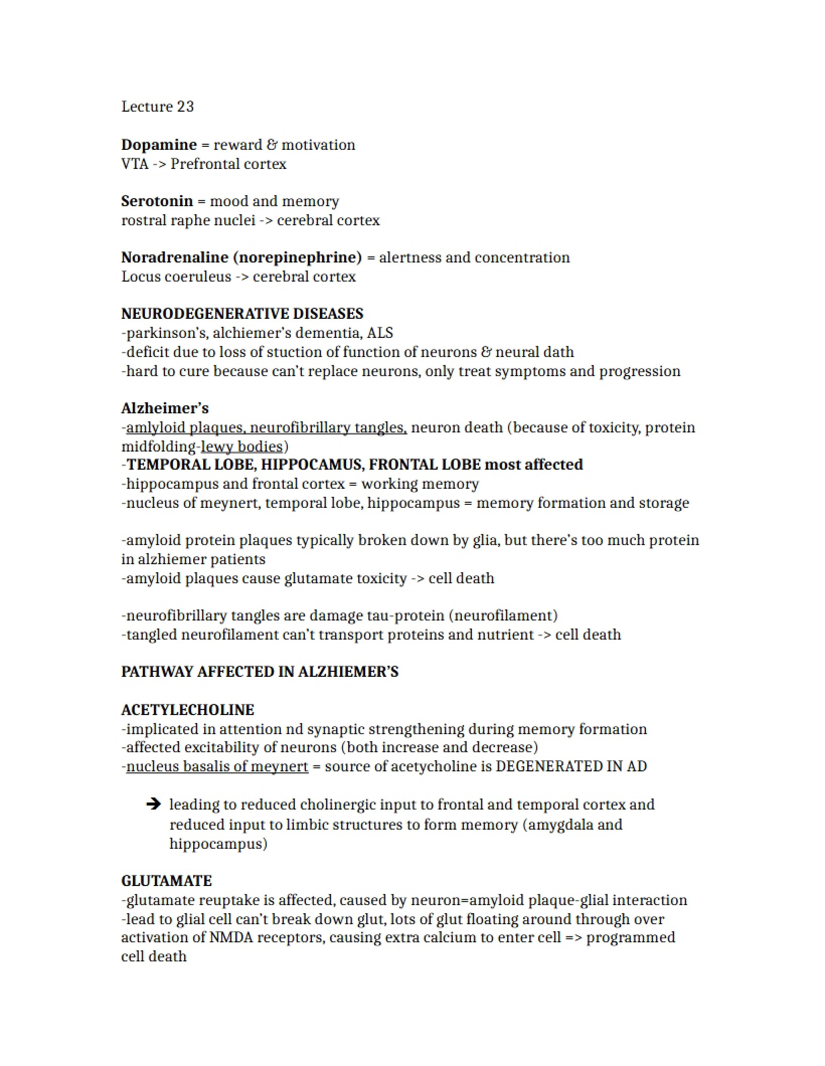 Notes Lecture 23