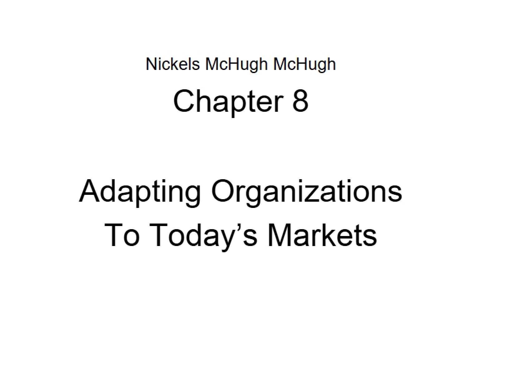 Chapter Eight Material