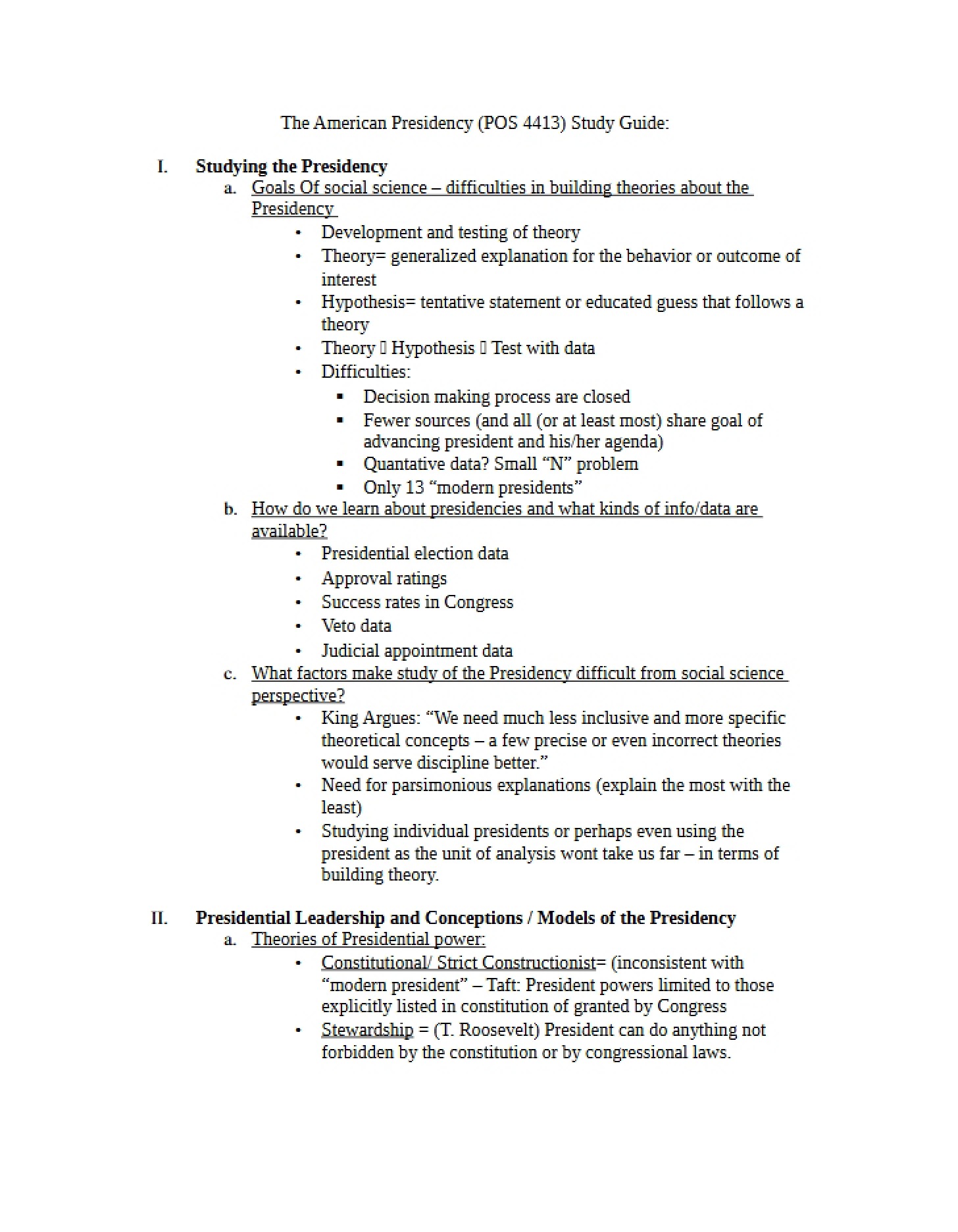 American Presidency Guide