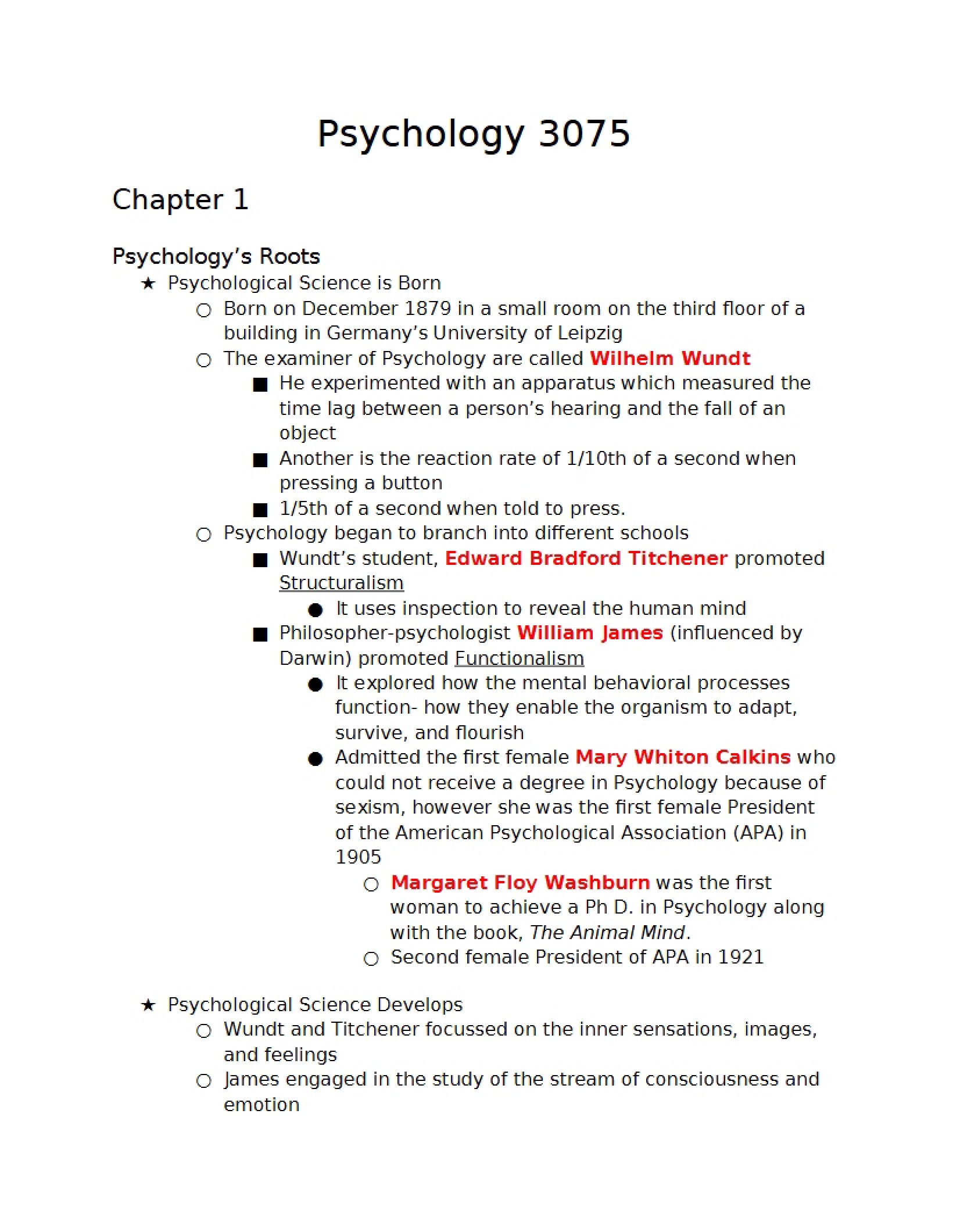 General Psychology Chapter 1