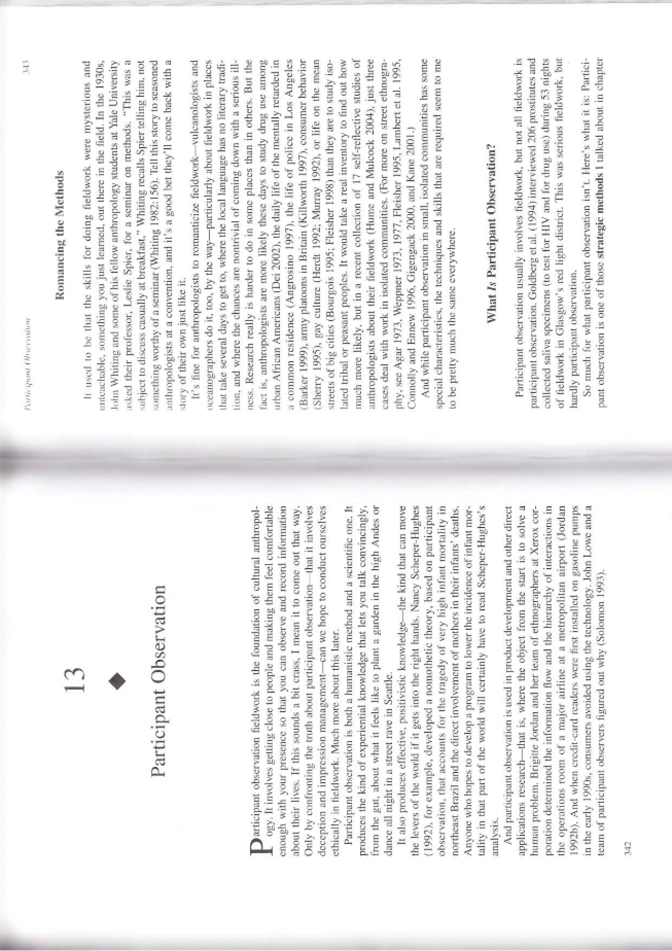 Method of Participant Observation