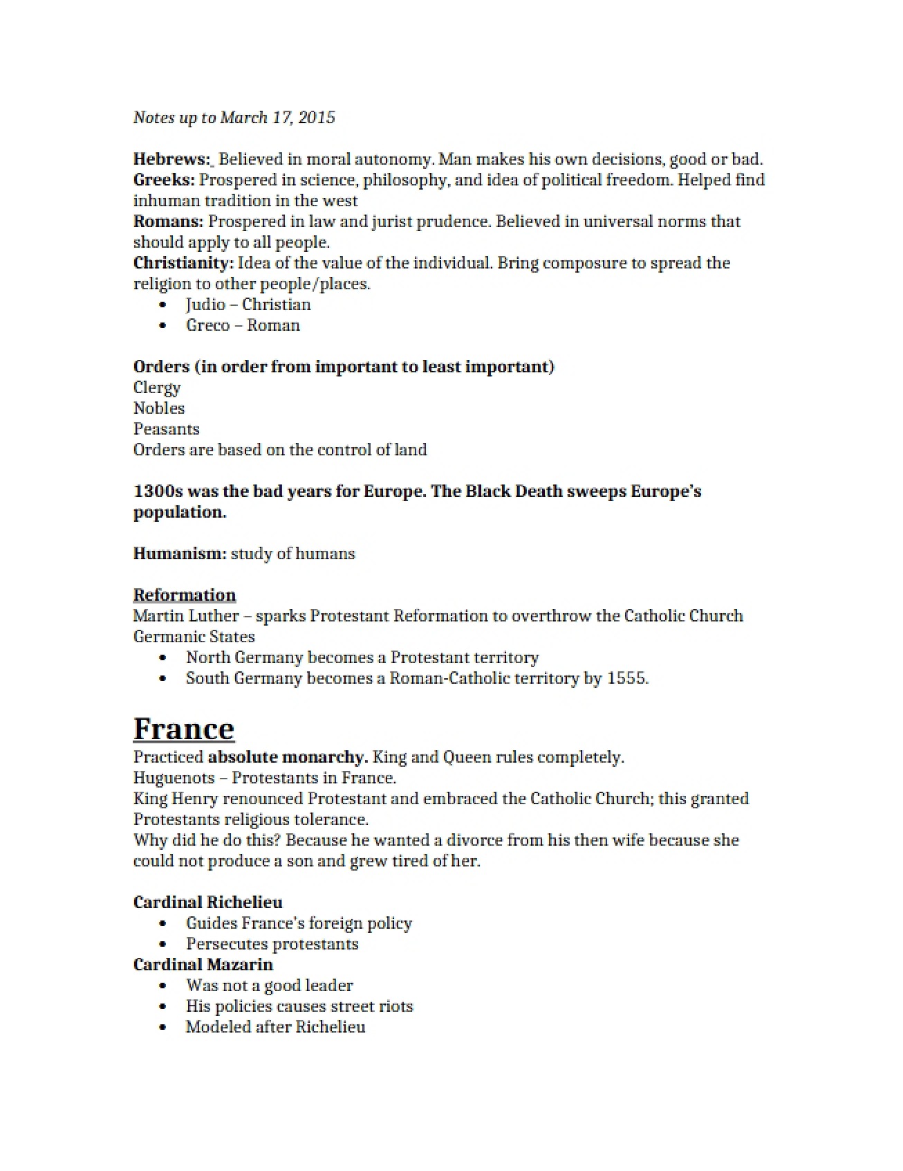 Lecture Records HIST 1120