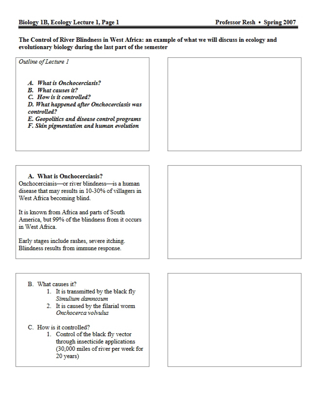 Instructional Notes