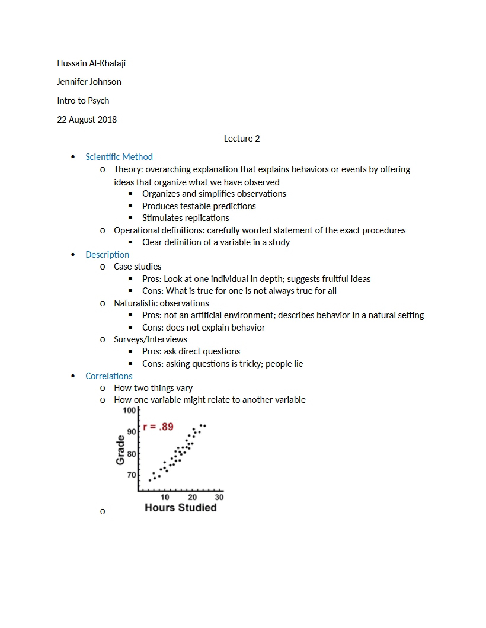 Lecture 2 Psychology
