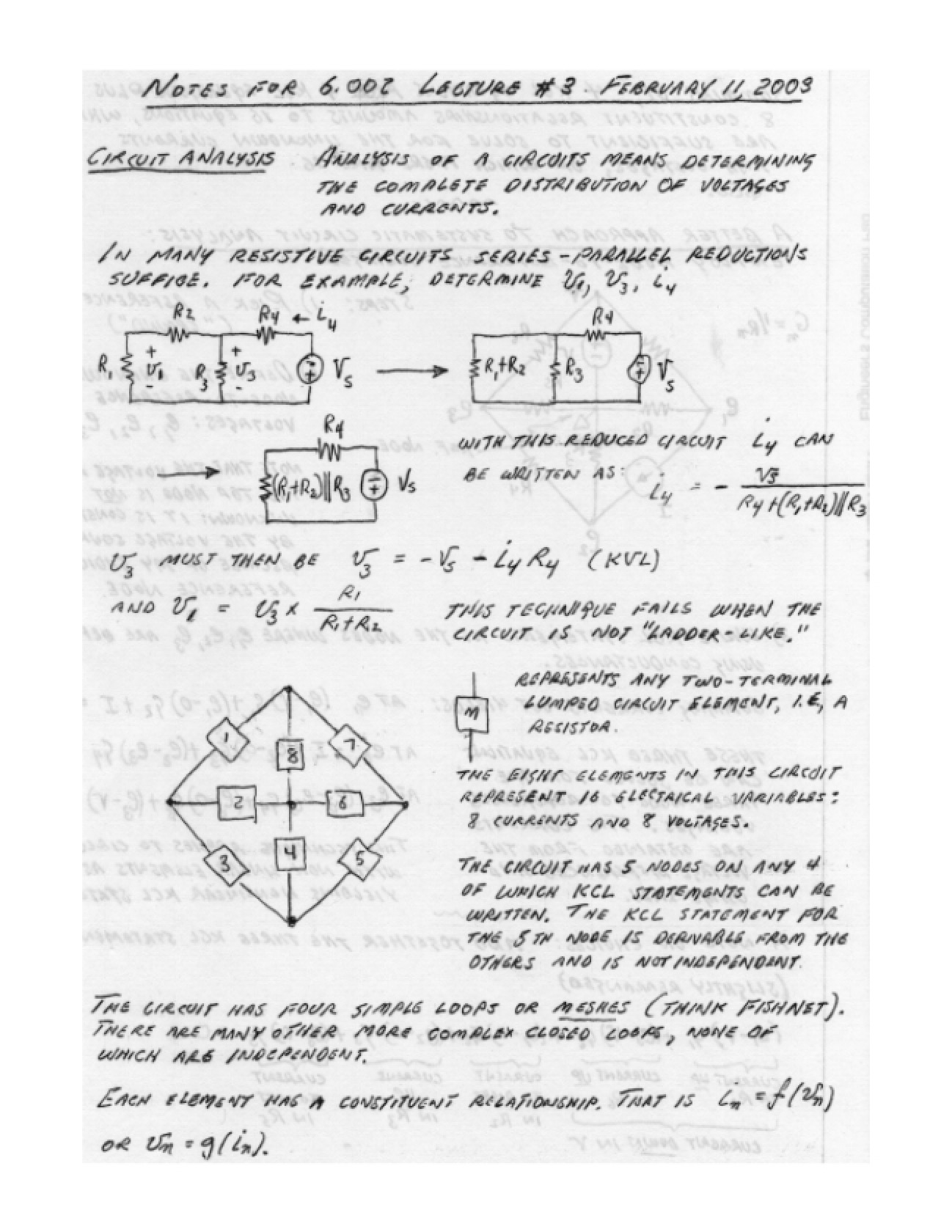 Analysis of Circuits