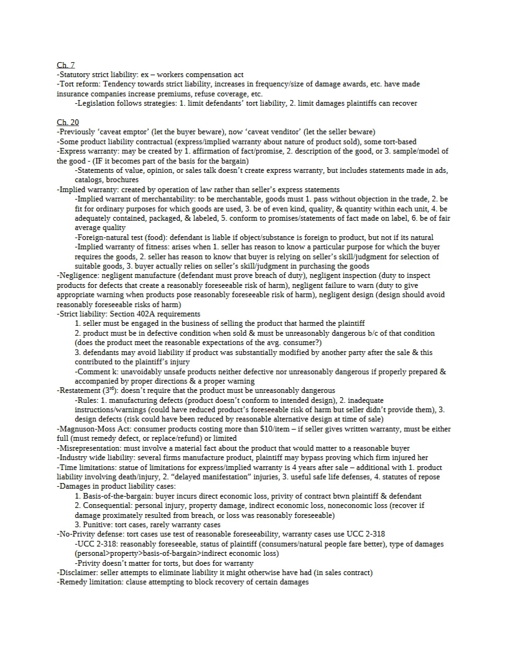 Lecture Notes - BMGT 380