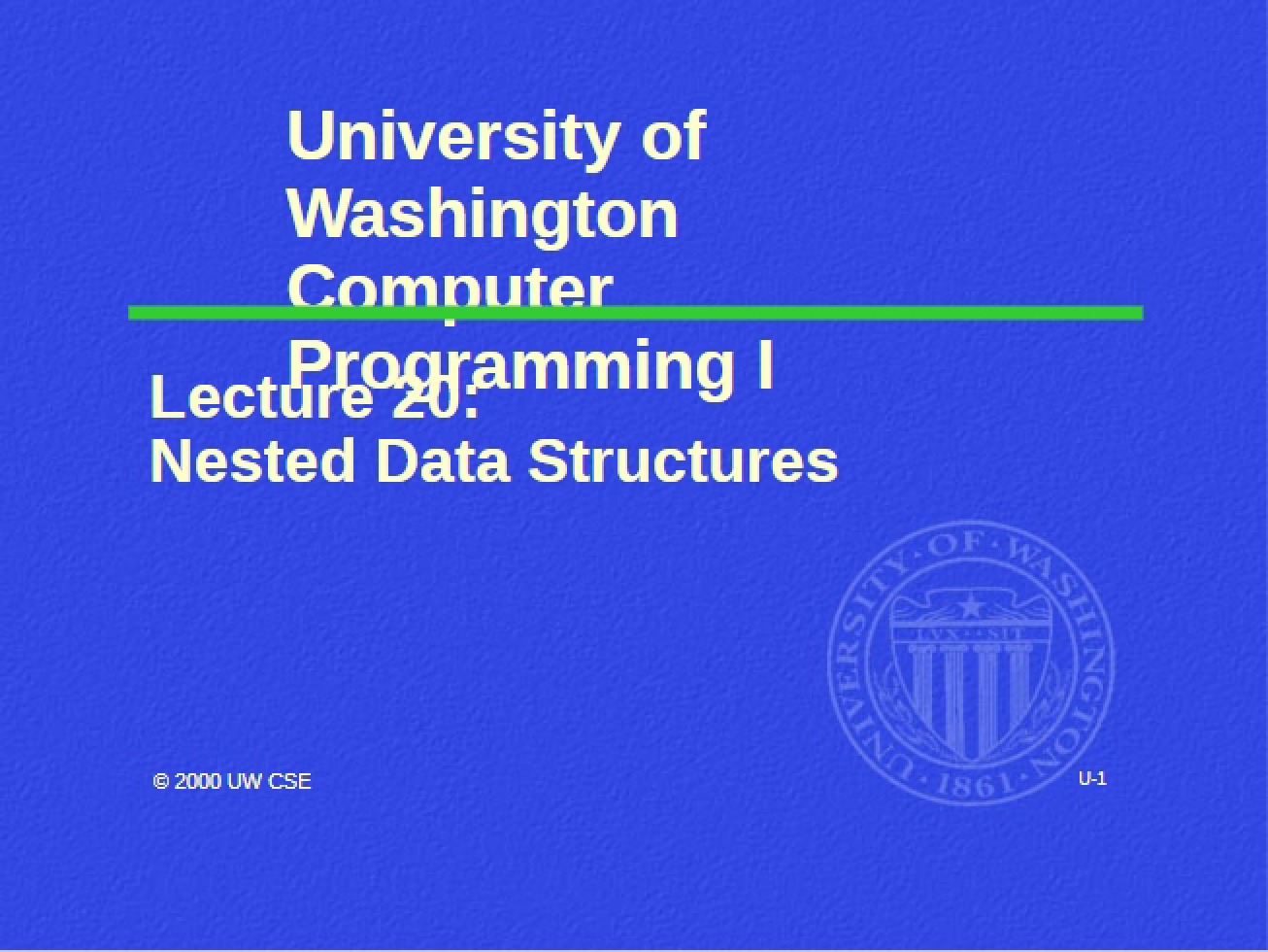 Data Structures (Nested)